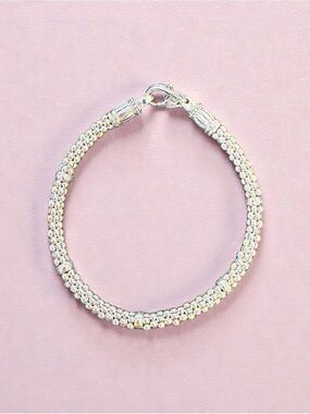 LAGOS Silver Caviar Beaded Rope Bracelet -